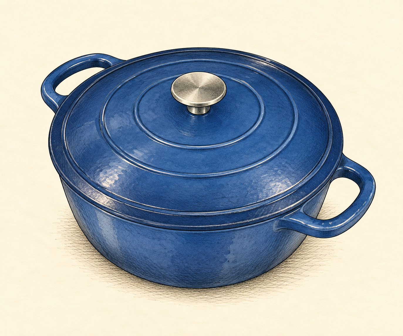 Illustration of Crofton Enameled Cast-Iron Dutch Oven