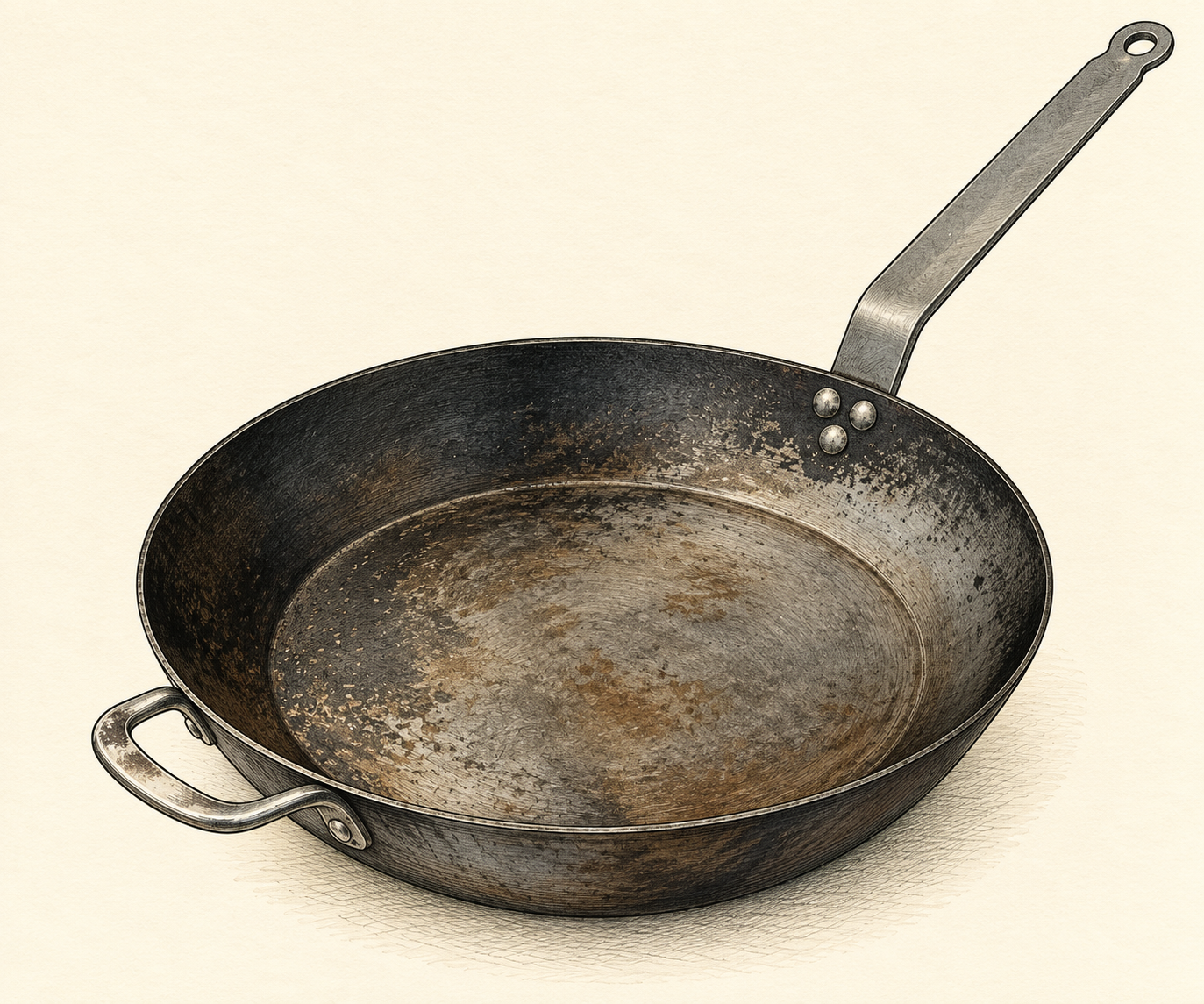 Illustration of de Buyer Carbon-Steel Country Pan