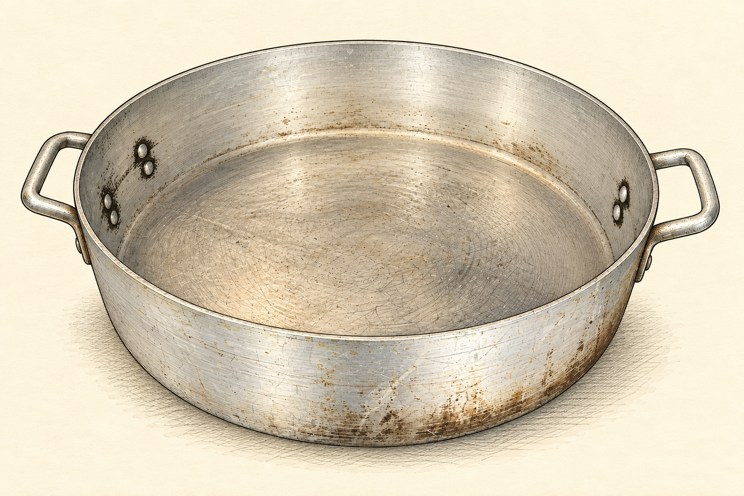 Illustration of Extra-Large Aluminum Rondeau